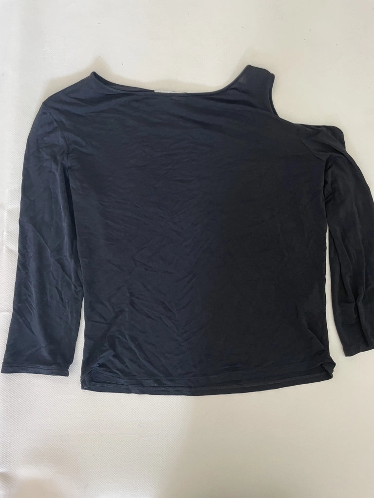 Black Sheer Boatneck Longsleeve (M)