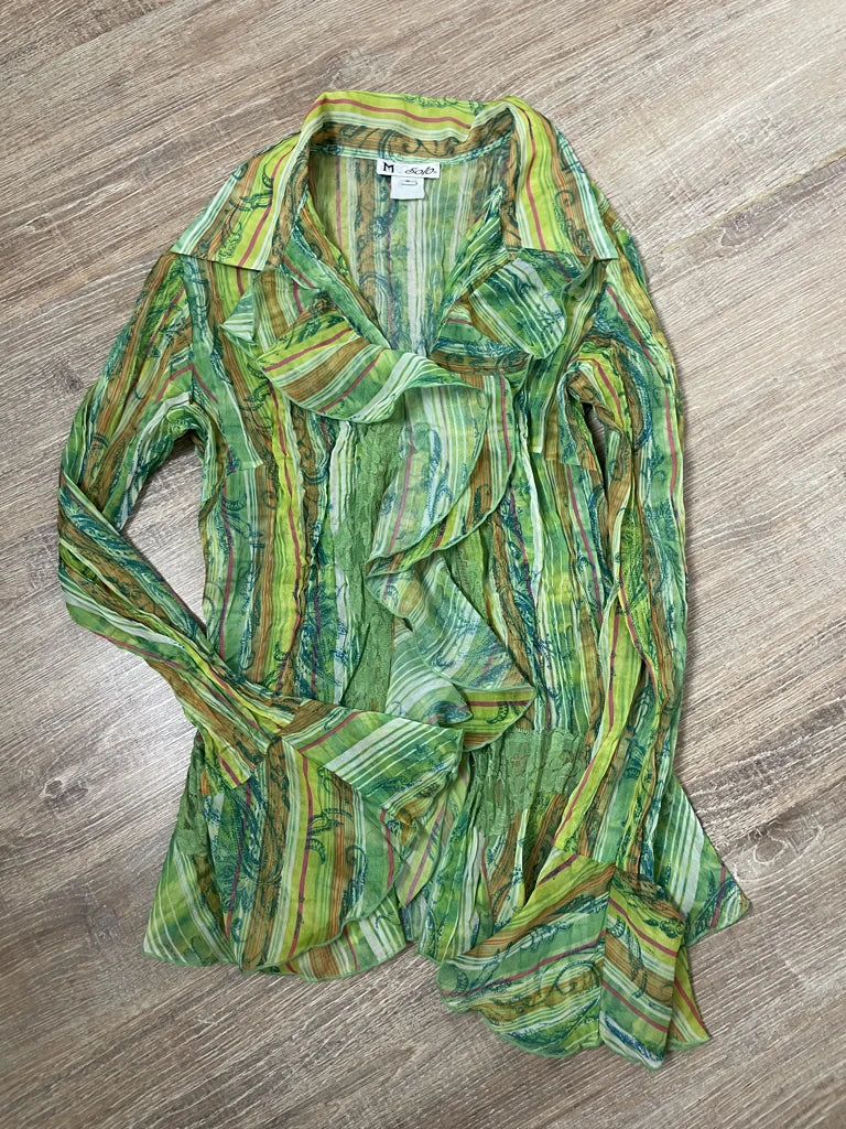 Green blouse