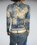 Blue y2k turtle neck