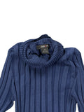 Midnight Ocean Blue Vintage Turtleneck (M)