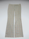 Beige Checkered Flared Suit Pants (S)