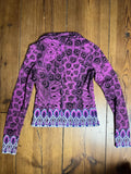 Purple Blazer with Print