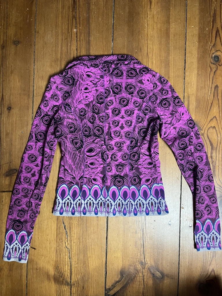 Purple Blazer with Print