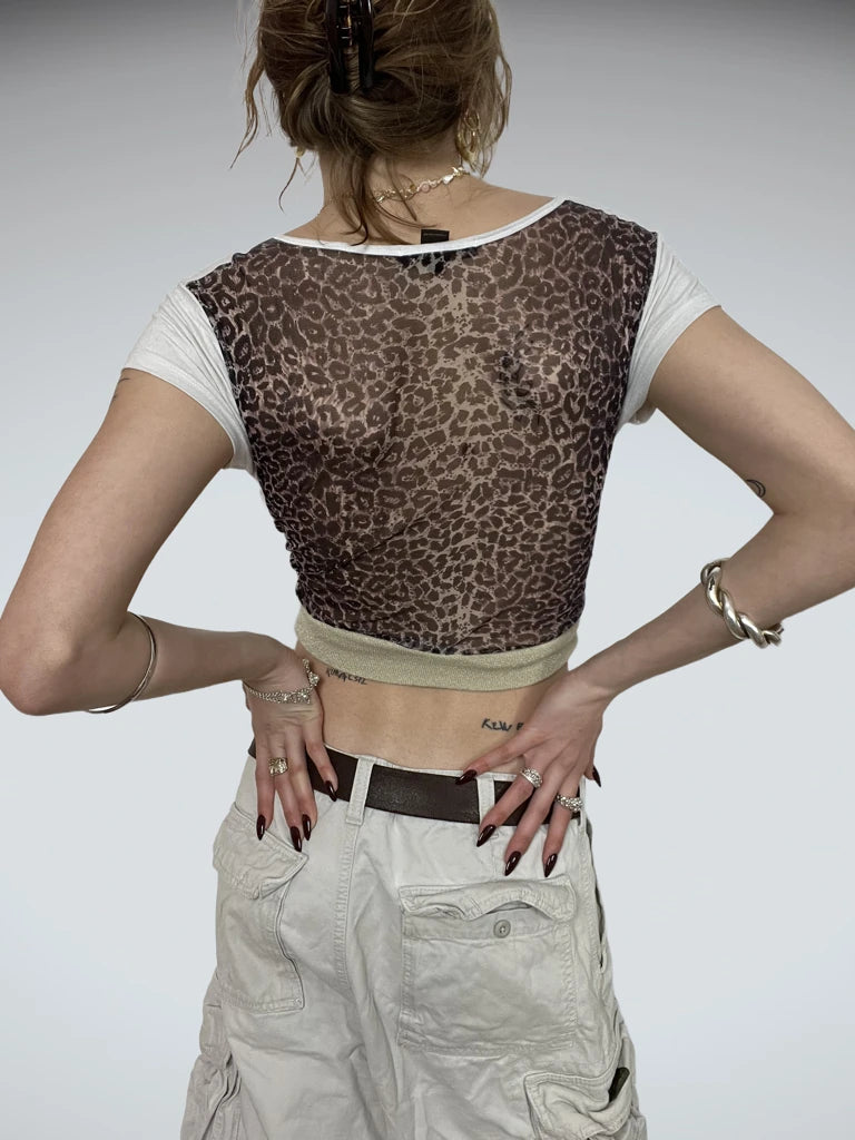 Leopard baby tee