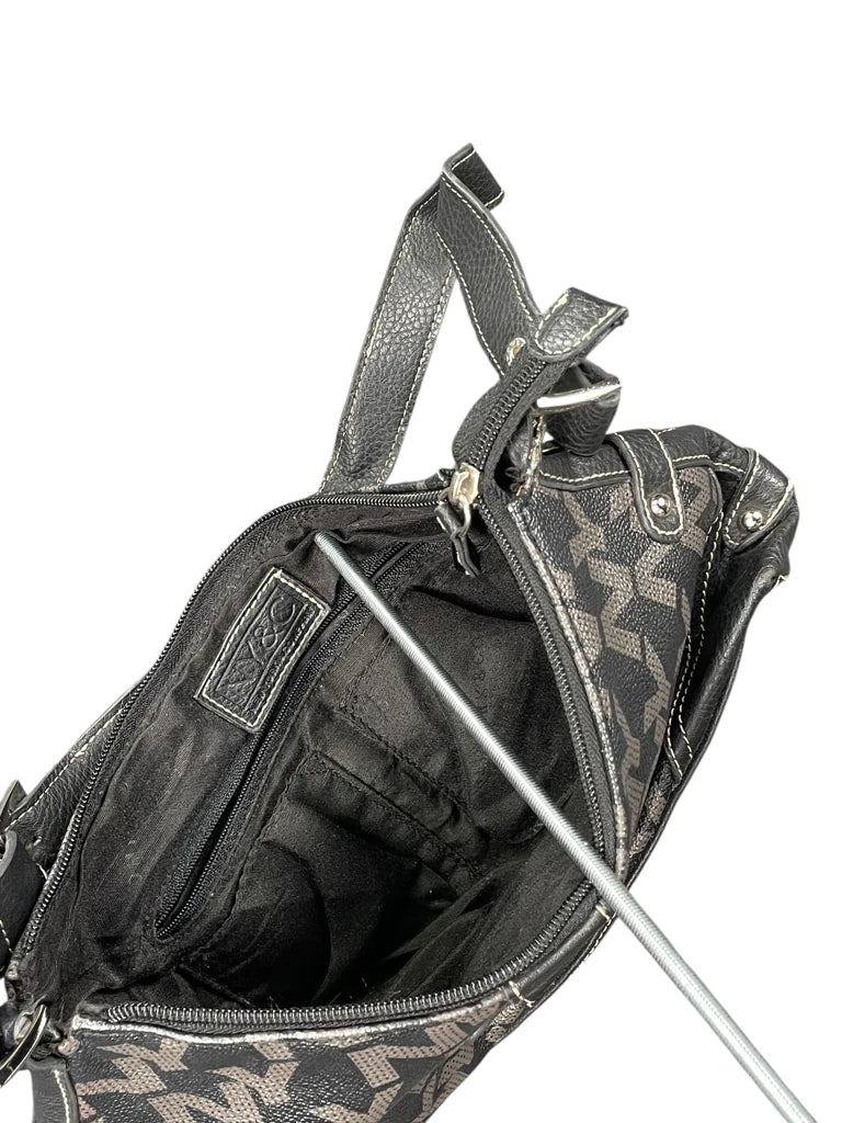 NY Monogram Black Shoulder Bag (ONESIZE)