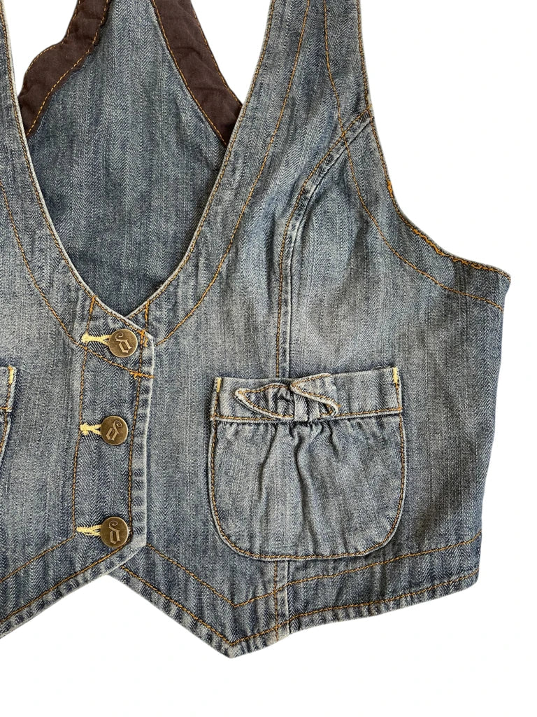 blue loops – y2k denim corsage 2 (XL)