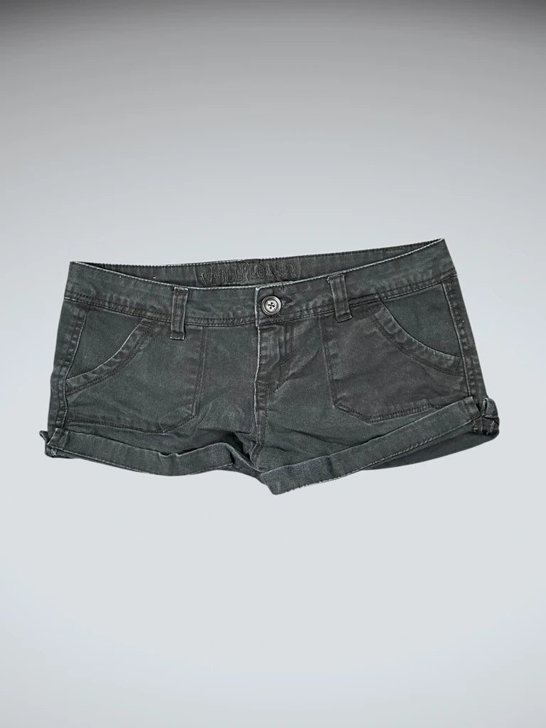 Wall Flower Black Vintage Chino Hotpants (L)