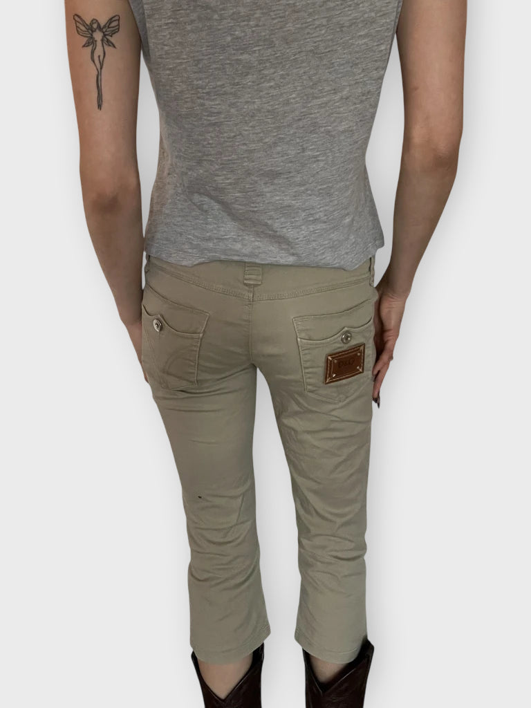 Beige 3/4 Pants (S)