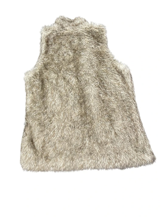 Charlie Beige Faux Fur Vest (S)