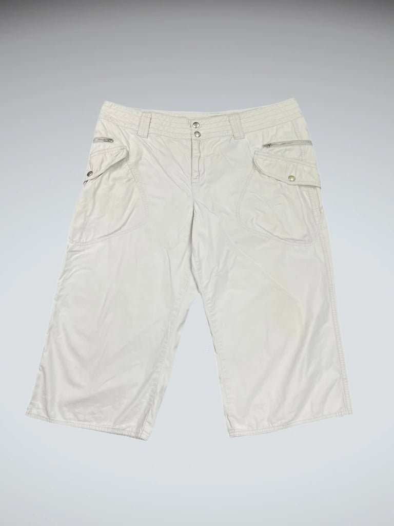 DKNY Active Light Grey Zip Shorts (XXL)