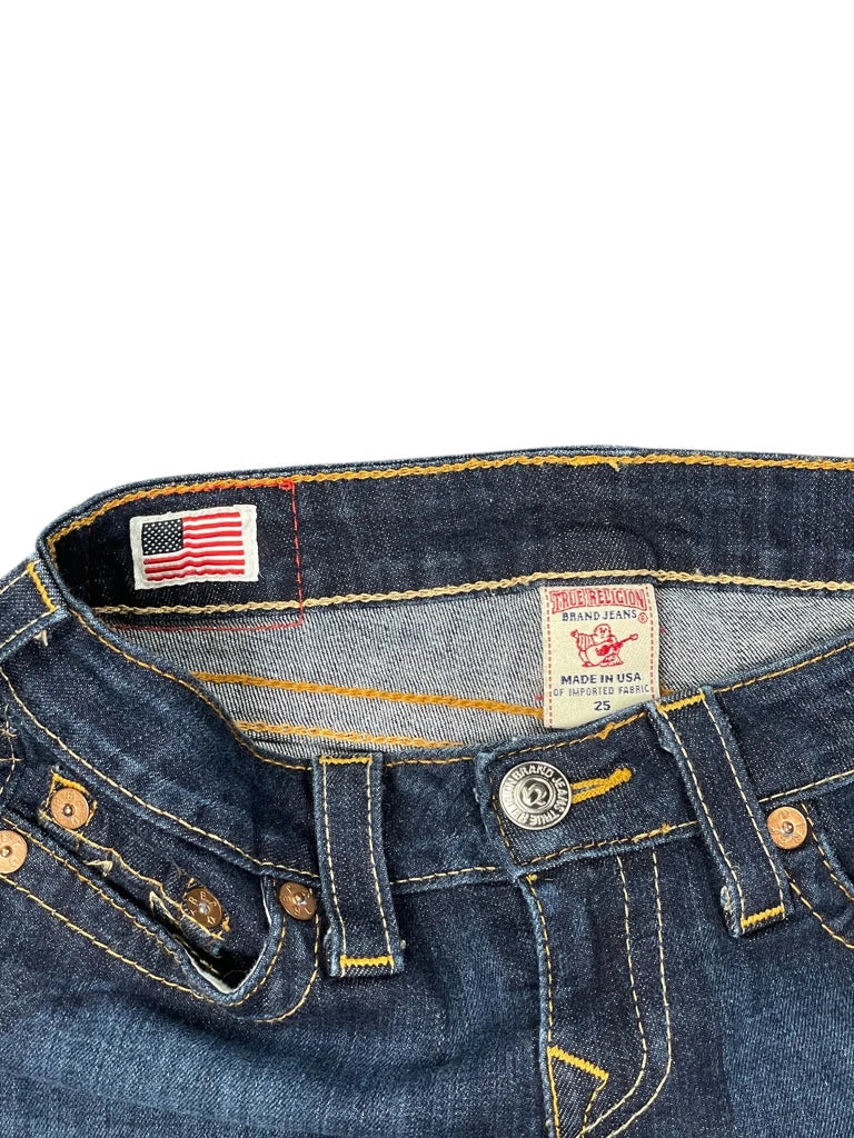 True Religion Dark Wash Cutoff Hotpants (XS)