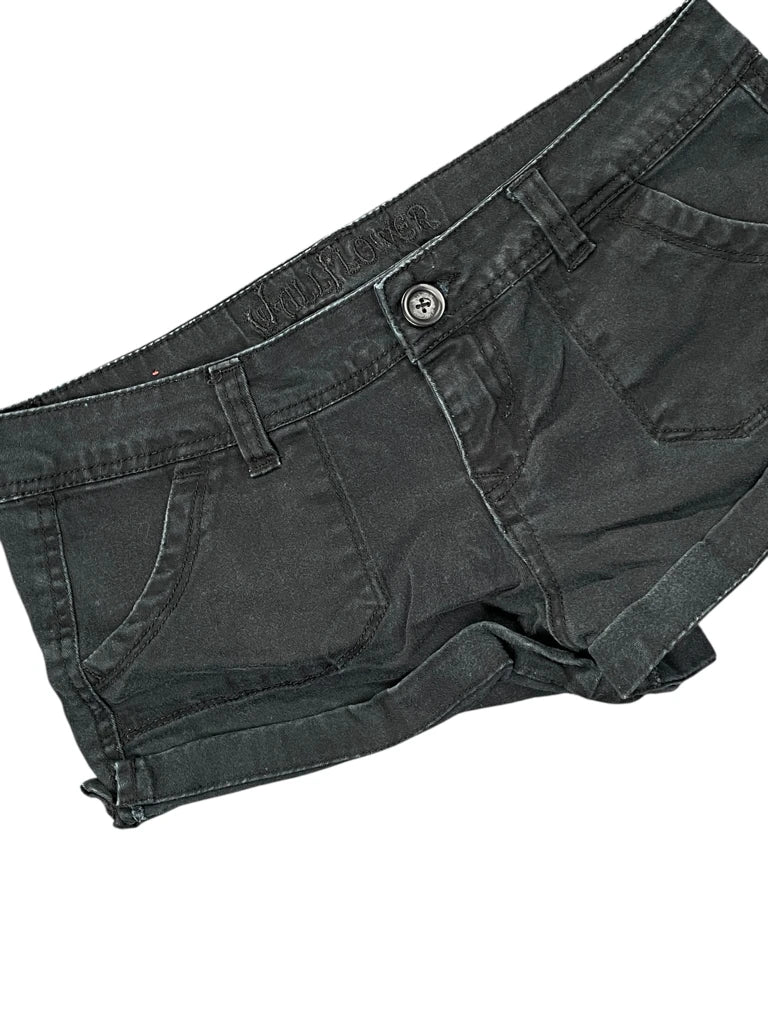 Wall Flower Black Vintage Chino Hotpants (L)
