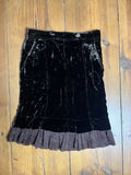 Brown Satin Skirt