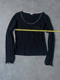 Long sleeve lingerie top