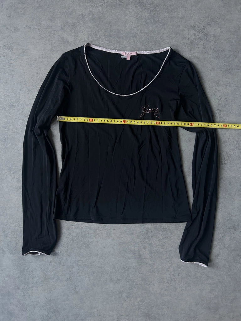 Long sleeve lingerie top