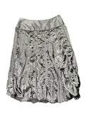 Silver Luxe Pleated Skirt (S)