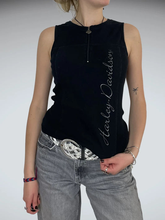 Harley Davidson zipper top