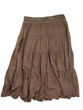 Earthbound Vintage Brown Maxi Skirt (M)