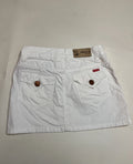 Crisp White Cargo Mini Skirt Y2K Vintage Aesthetic (S)