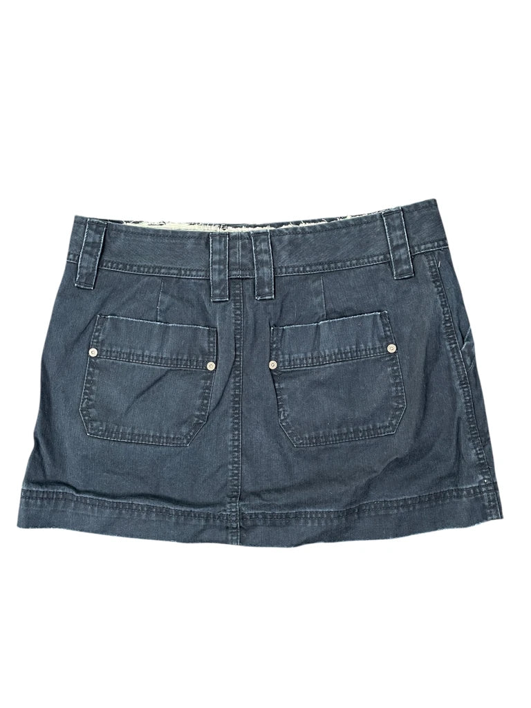 Old Navy Navy Blue Zip Detail Skirt (L)