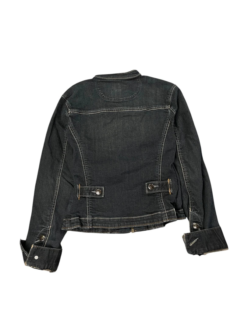 Converse Dark Wash Moto Denim Jacket (XS)