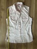 Sleeveless button up