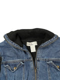 KiKit Studio Black Knit Sweater with Denim Front (L)