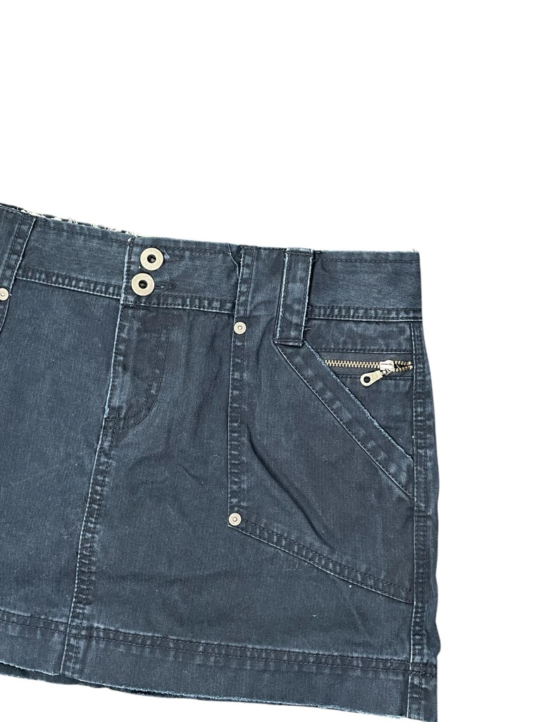 Old Navy Navy Blue Zip Detail Skirt (L)