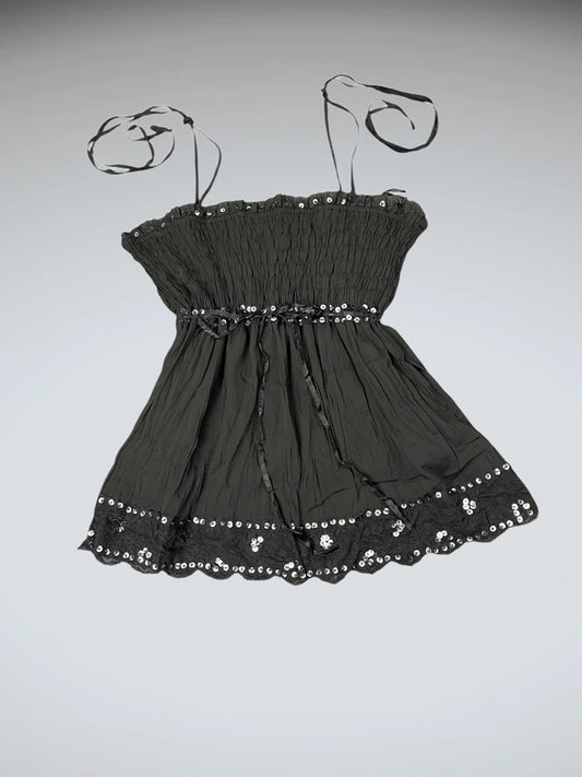Tea F Embellished Boho Top (S)