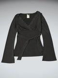 Wrapper Elegant Black Dress (S)