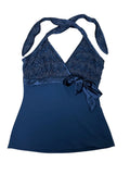 night charm – lace tie halter (M)