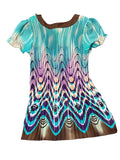 Ocean Wave Sequin Top (M)