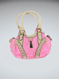 Pink Braided Accent Shoulder Bag (ONESIZE)