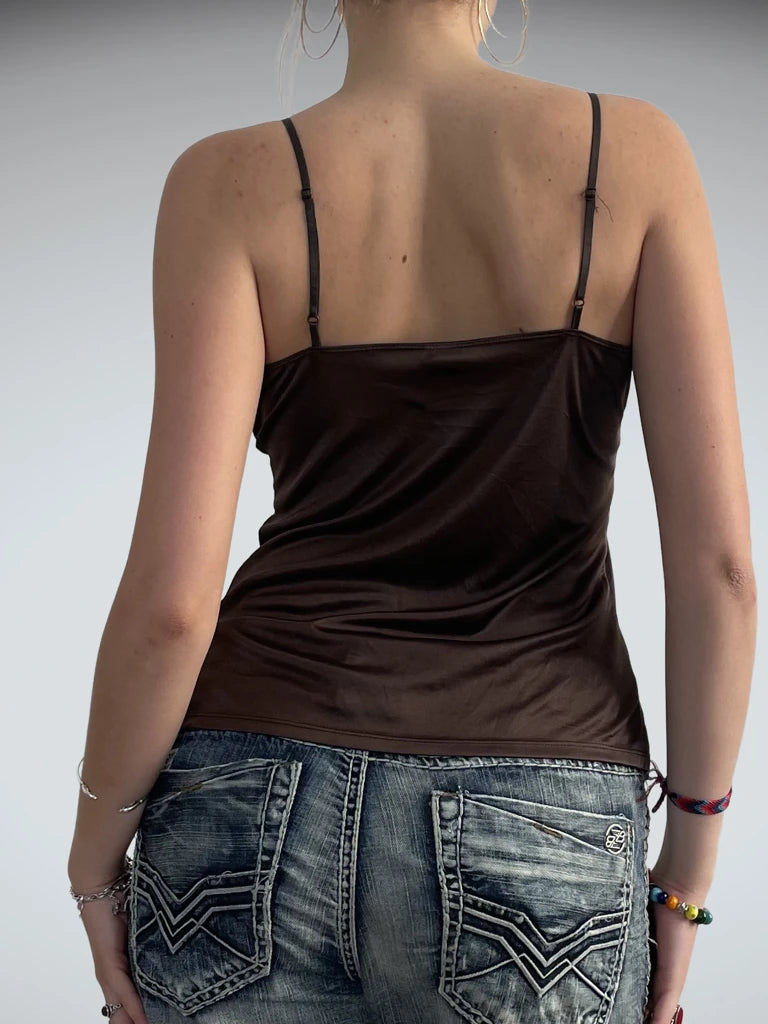 sugar bronze – beaded cami (M)