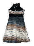 Pixel Dusk – Gradient Mesh Dress (S)