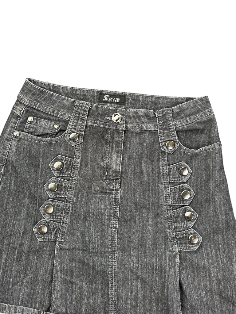 Skin Grey Cotton Skirt (M)