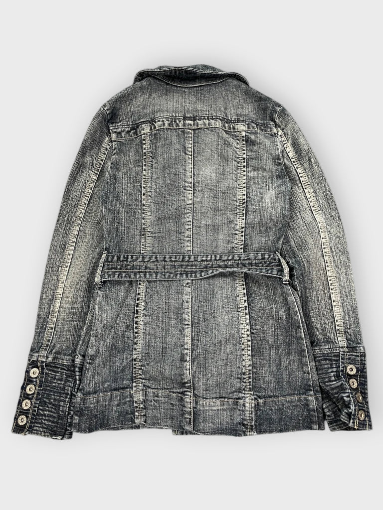 Foxyjeans Double Breasted Denim Coat (XS)