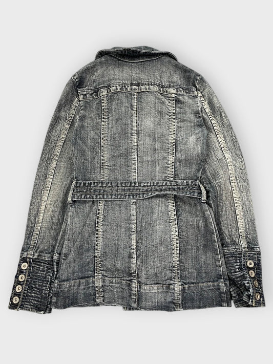 Foxyjeans Double Breasted Denim Coat (XS)