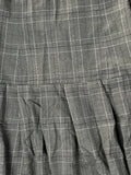 Spacegivly Grey Checkered Pleated Skirt (S)