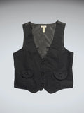 BB Bianco Classic Black Tailored Vest Women (L)