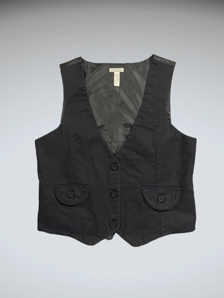 BB Bianco Classic Black Tailored Vest Women (L)