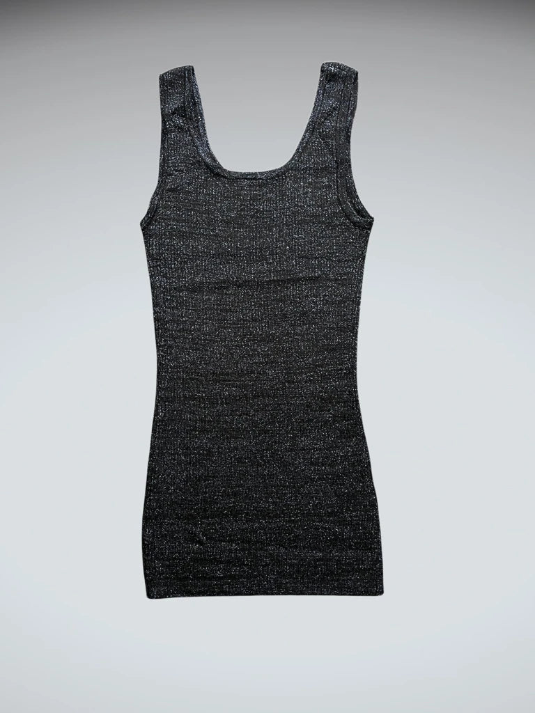 Midnight Blue Satin Shine Top (S)