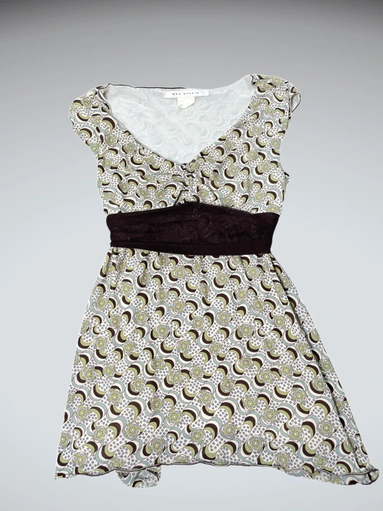 Retro Swirl Tunic Top (M)