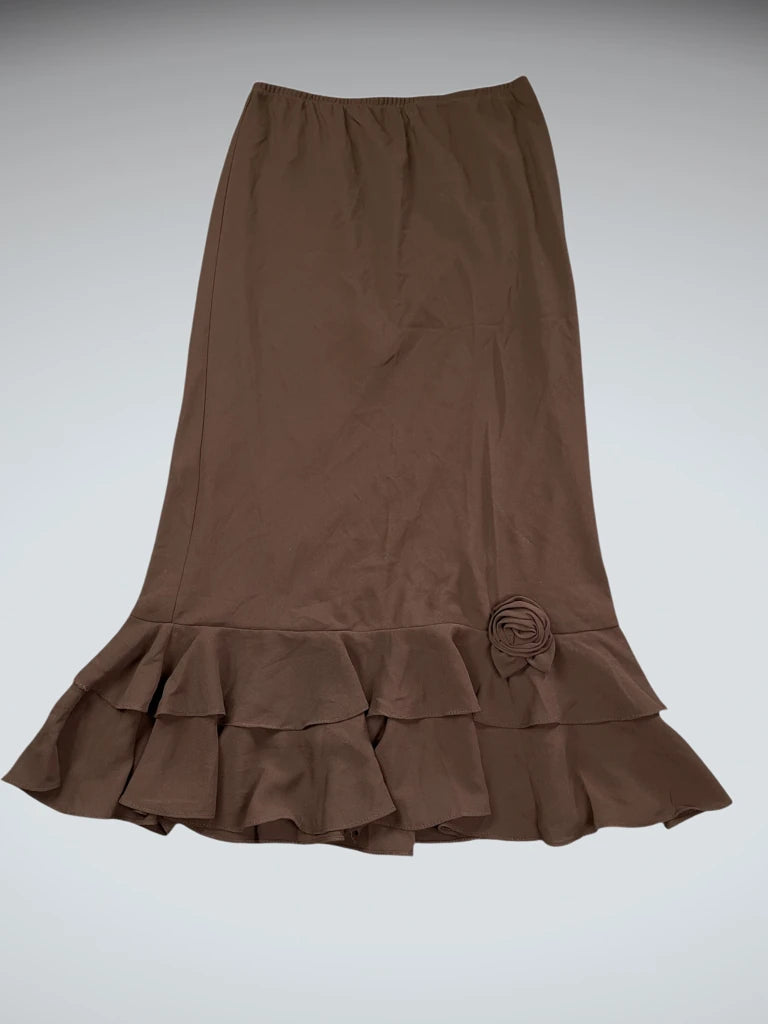MSK Brown Midi Skirt (S)