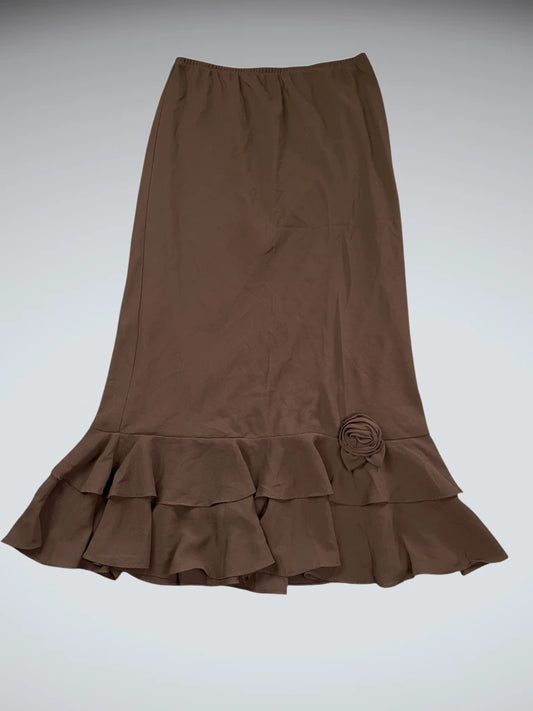 MSK Brown Midi Skirt (S)