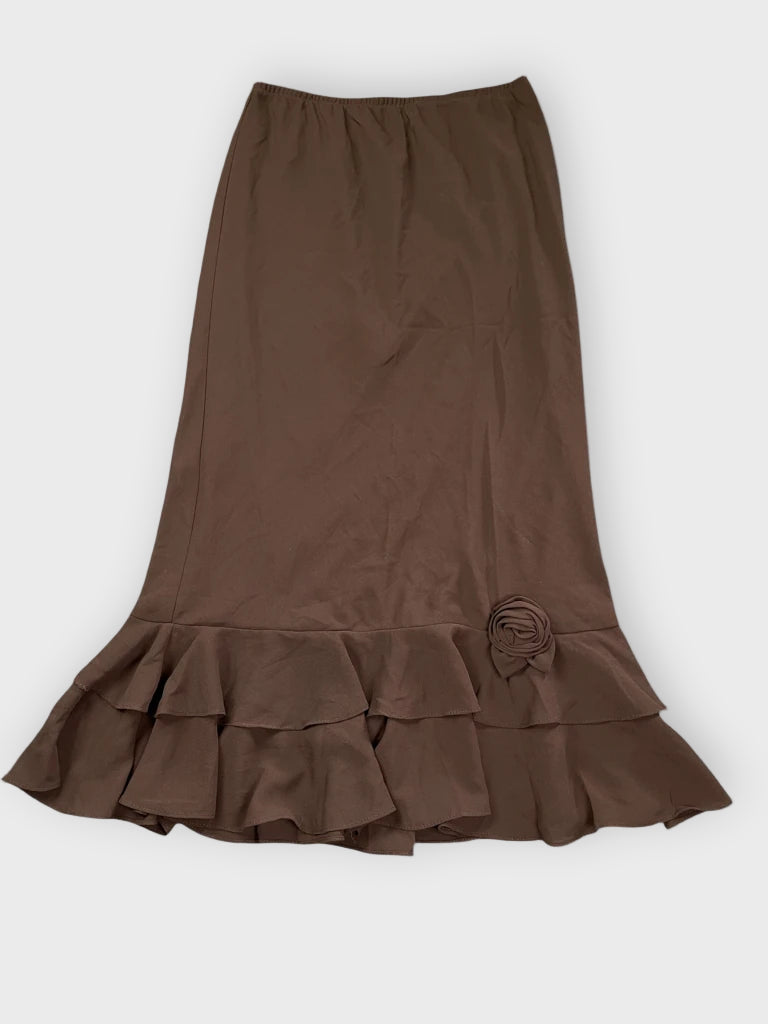 MSK Brown Midi Skirt (S)