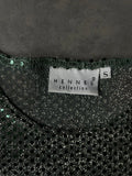 Y2K sleeveless glitter top
