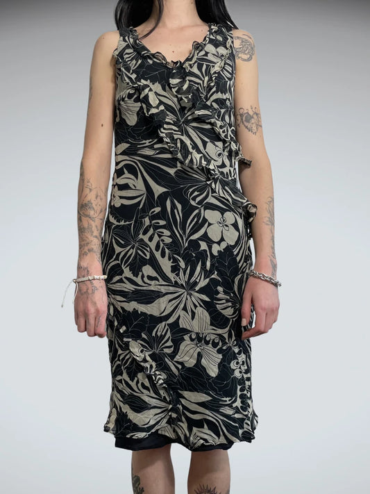 flower long dress (S)
