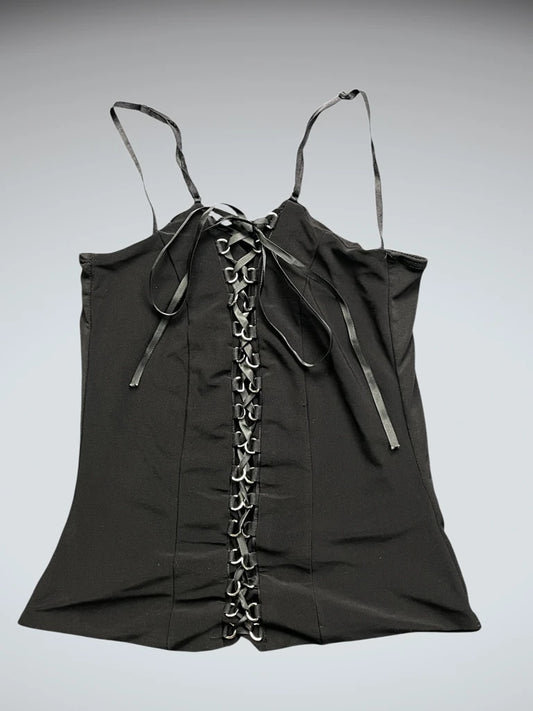 Minimalist Black Structured Top (M)