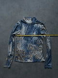 Blue y2k turtle neck